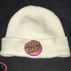 White Santa Cruz beanie